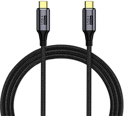 JupptElectronics USB 4 Cable USB-C Compatible with Thunderbolt 4/Thunderbolt 3 8K@30Hz 5K@60Hz 4K@120Hz Video 40Gbps Data Rate 20V 5A 100W Fast Charge for Phones, Tablets and Laptops(0.8M)…