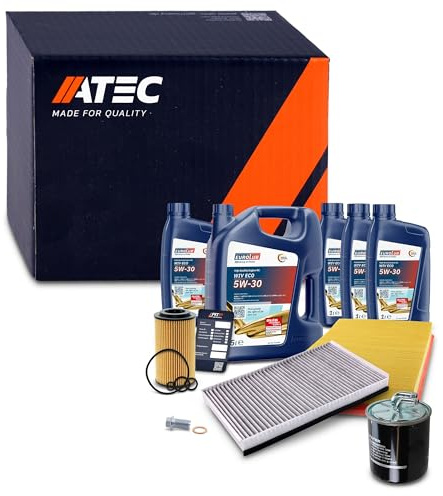 ATEC Germany Inspektionspaket Filterset mit 1x Ölfilter, 1x | Kompatibel mit: MERCEDES-BENZ VIANO, VITO / MIXTO Kasten, VITO Bus