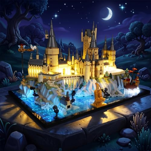 Kyglaring Led Licht Kompatibel mit Lego Schloss Hogwarts mit Schlossgelände 76419 Bausteine, LED Beleuchtungszubehör für das Lego Modellset 76419 (Nicht Enthalten Modell)