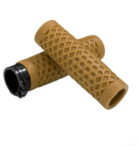 Manopole per moto, 1 25 mm, impugnatura per manubrio, per Honda, per Suzuki, Truimph e la maggior parte delle moto (giallo)