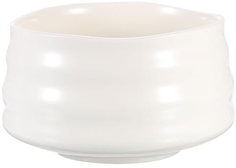 Sourcing Map Handcrafted Japanese Chawan Matcha Bowl - Ceramic Ceremonial Green Tea Cup for Tea Ceremony, White