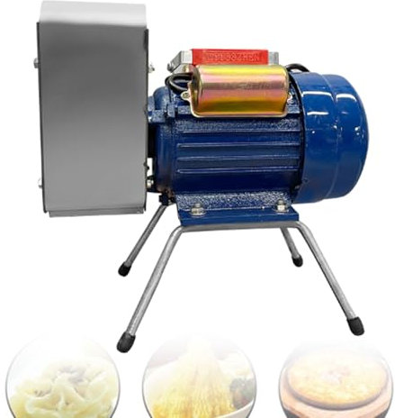 ZyKnaurral Schiacciapatate Elettrico, schiacciapatate Commerciale in Acciaio Inossidabile da 750 W, Albero di macinazione e ingranaggio, Produzione 20-30 kg/Ora, Risparmio di Tempo, per Aglio