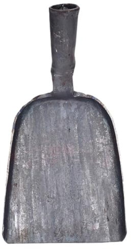 Cabilock Pala Para Chimenea De Acero Forjado Pala Portátil Para Cenizas Mango Herramienta Resistente Para Limpieza De Barbacoa y Hogares Multifuncional y Fácil De Usar