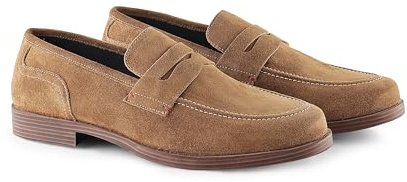 Silver Street London Woodley Premium Suede Loafers for Men Extra Padded Breathable Mens Casual Shoes Comfortable Moccasins Slip On Flats