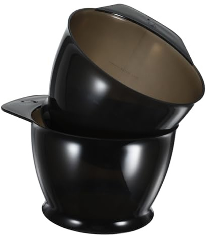 BATHVEVE Ensemble De Bols De Coloration Capillaire En Plastique 2 Pièces Base Antidérapante, Bol De Mélange Pour Salon Et Maison, Réutilisable Pour Teinture Et Capillaire