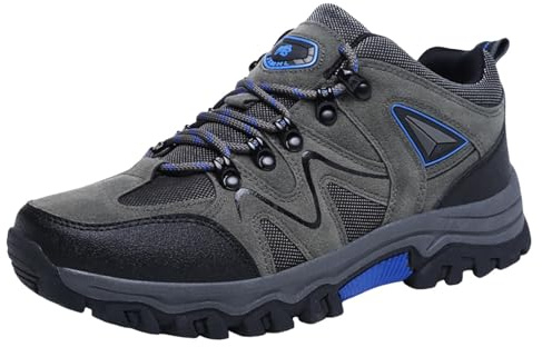 Mens Waterproof Trekking Boots Lightweight Comfortable Low-Top Walking Trainers Camping Climbing Hiking Sneaker Sport Outdoor Climbing Wide Fit Trekking Footwear (6)