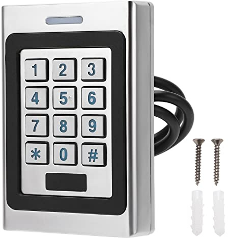 Tastiera Apriporta 125KHz IP67 Impermeabile, Antipolvere, Controllo Accessi 2000 Utenti, Zinco Lega, Pulsanti Retroilluminati - Doppia Apertura Carta e Password, Basso Consumo, Sicurezza