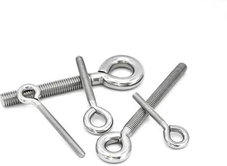 Der Anschraubladen Ösenschraube Schraubhaken Augenschraube Ringschraube metrisches Gewinde Edelstahl A2 | V2A rostfrei M5 | M6 | M8 | M10