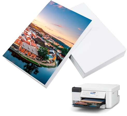 240 hojas de papel fotográfico A6 10x15 cm, 200 g/m², papel brillante para fotoimpresoras de inyección de tinta, papel fotográfico blanco para tarjetas fotográficas