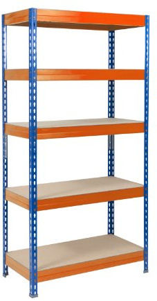 Office Marshal® Steckregal Grizzly - 4 Größen - 175kg Tragkraft/Boden, TÜV/GS-geprüft - kombinierbar