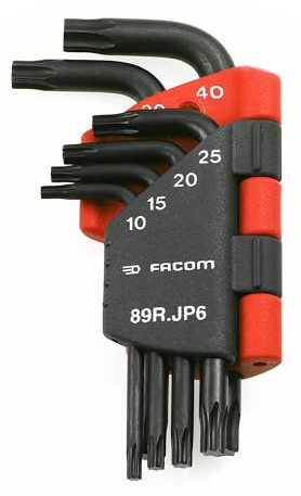Facom Stifschlüssel-Satz im Klapphalter, Resistorx®, 6-tlg. 89R.JP6