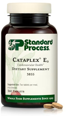 Standard Process Cataplex E2 - Healthy Heart Supplement - Supports Cellular Health with Antioxidant Activity - Non-Dairy & Non-Soy - 90 Tablets (45 Servings)