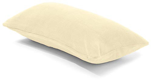 CelinaTex Xanio Dekokissen mit Innenkissen 40 x 80 cm Creme weiß Coral-Fleece Sofakissen Mikrofaser Kuschelkissen