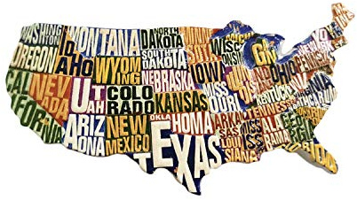 Kühlschrankmagnet aus Kunstharz, Motiv: Amerika, USA, handgefertigt, Dekoration für Zuhause und Küche, Geschenk