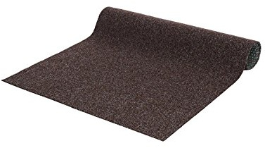 andiamo Kunstrasen Outdoor wasserdurchlässig, Rasenteppich wetterfest, Drainage-Noppen, UV-beständig, für Balkon und Garten, Farbe:Braun, Größe:200 x 500 cm