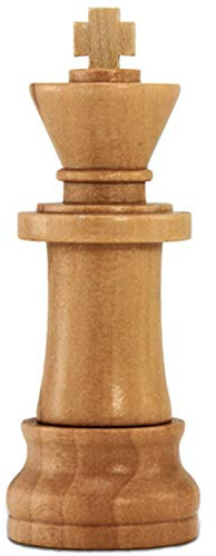 Ulticool - König Schachfigur Holz 128 GB - 3.0 Hohe Geschwindigkeit - Chess King Wood USB Stick - Schach - Memory Stick Data Storage - Pen Drive - Speicherstick - Holz Braun