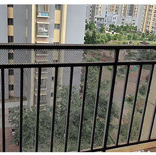 LXLZYXSF Drahtgitter Maschendraht Gartenzaun Hasendraht Balkon-/Treppengeländer Schwarzer Kunststoff Hühnerdraht-Zaun-Masche, Haustiere Geflügelzäune Gartenpflanzennetz, Sechseckige Löcher