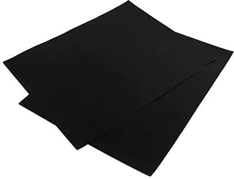 KRUMBLE Teflon Grillmatte. Ofenbackmatte, 2er-Set Grillmatte, leicht zu reinigende Backmatte, Ofenauskleidung, Antihaft Teflon Grillmatte, Baking Mats, Schwarz