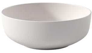 Villeroy & Boch - Insalatiera Afina in porcellana premium, bol medio per servire, Made in Germany, lavabile in lavastoviglie e adatto al microonde, impilabile, bianco