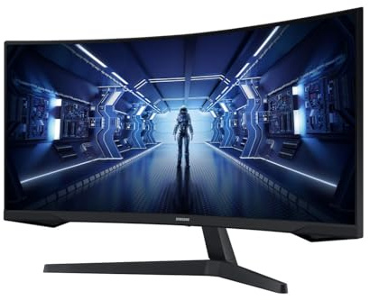 Samsung Ecran PC Odyssey G55T 34'' 165Hz, 1ms, Dalle VA 1000R, UWQHD 3440x1440, 2500:, 250cd/m2, AMD FreeSync Premium, HDMI, DisplayPort (Reacondicionado)