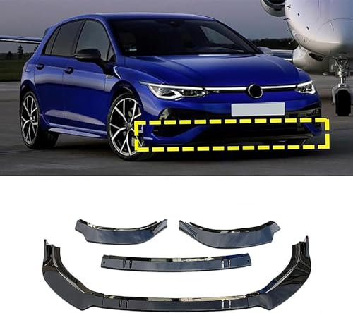 Auto Frontspoiler Lippe für Golf 6/7/7.5/8 MK6 7 8 GTI, Frontstoßstange Lip Spoiler Anti Kollisions Vorne Unten Stoßstangen Protector,normal-Golf 8