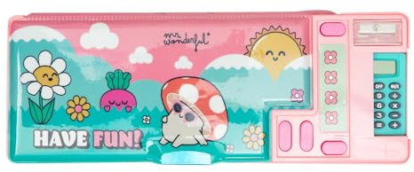 Mr. Wonderful - Knappfodral - Have Fun! - Fodral med olika fack - skolmaterial, Flerfärgad, Pennfodral