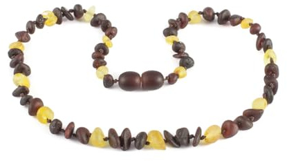 Baltic Elements Baltische Bernsteinkette für Damen, Herren & Jugendliche – Natürlicher Bernstein Schmuck aus Litauen, Einzigartiges Design, Perfekte Geschenkidee für Mutter, Schwester & Teens