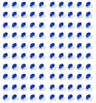 Generisch 10–100 Stück Roboter-Rasenmäher-Kabelstecker, wasserdicht, Gel-Stecker, 3-polig, elektrische 314-Draht-Stecker, Zubehör(100Ps)