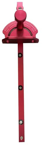 Respicefinem Aluminum Alloy Table Saw Miter with 27 Gear Adjustments and Quick Positioning Ideal for Woodworking Supplies Desktop Saw Band Saw Milling Machine Disc Sander and