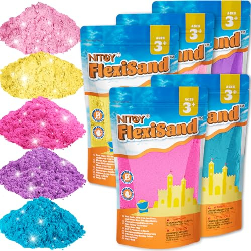 NiToy Play Sand (5 kg, rosa nyanser)