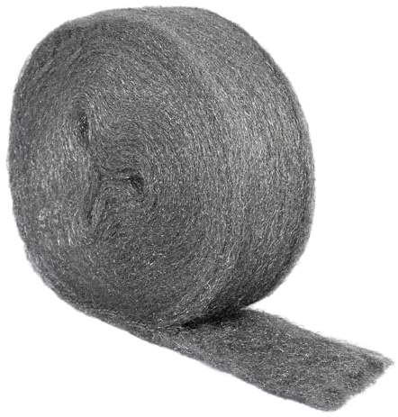 MOGRQAP Lana de Acero para Proteger Contra Ratones, 20M Lana de Acero 0 para Agujeros, Grietas en Paredes, Lanas de Alambre para Limpieza y Pulido de Madera, Vidrio, Metal, Bronce, Cobre