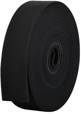 No Adhesive Backing Foam Tape 50mm Wide X 6mm Thick X 5M,Neoprene Weather Strip,Rubber Gasket Seal,Anti-Vibration,Anti-Collision, Shockproof Insulation for Window Door Car