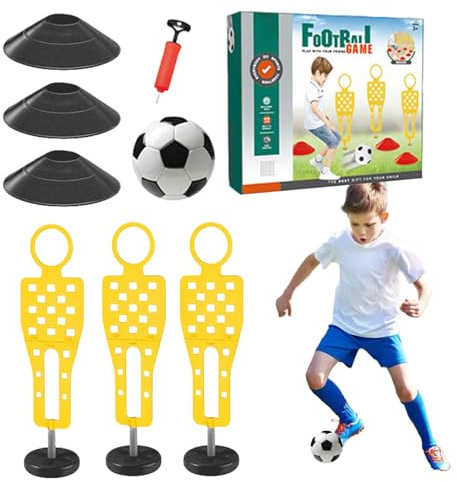 Football Practice - Football Training Gear - Multi-person Sports Toy Educational Kids Soccer Obstacle Play Set for Indoor Outdoor Boys Girls Park Home Field Gym Family