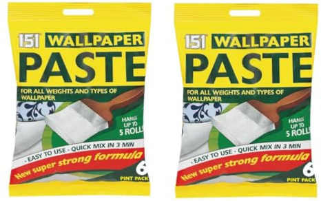 2x Reliable and All-Purpose Wall Paper Paste Hangs Up To 10 Rolls – Bundled by GetInStyle Shop