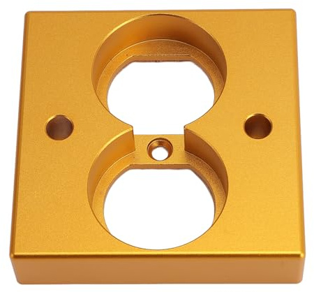 WINH HIFI -högtalarens Kraftväggsuttag, Väggmonterad Enkel Installation Professionell HIFI -högtalarterminal för Högtalare (Guld)