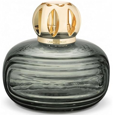 MAISON BERGER Lampe Berger Collection Enigma Katalytischer Diffusor, geruchshemmend, Raumduft, ohne Nachfüllpackung, Größe 11 cm, Moosgrau