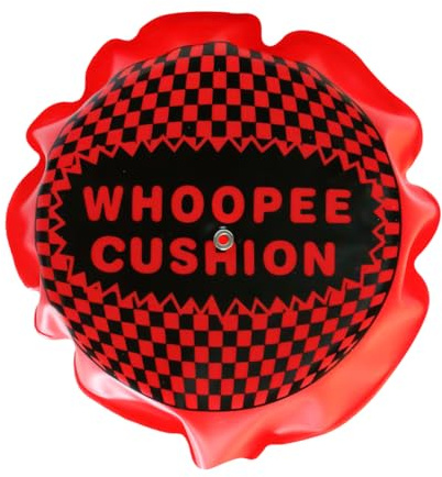 Lotsdonxia 16cm Self-Inflating Whoopee Cushion – Durable Rubber & Sponge Classic Prank, Novelty Fart Sound Gag Toy