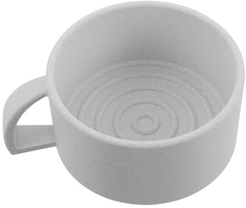 SEWACC Bol à Raser pour Homme Blanc 3D à Large Ouverture Bol à Mousse de Rasage Lisse Compatible Savons et Crèmes Tasse à Mousse de Barbier pour Rasage Quotidien et Professionnel