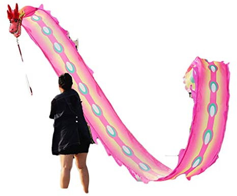 Spiral Ribbon Streamer with Fiberglass Handsticks and Travel Bag for Dance Practice and Rave Accessories