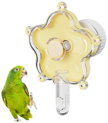 Flower Parakeet Feeder - Fågelleksak Interactive | Abs PC 360 Graders Roterande Matningsstation, Intelligensleksak Mot Tråkiga Husdjur, Aktiverar Rörelse, Träning Och Nöje