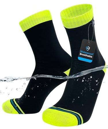 DexShell Waterproof Everyday Socks, Quarter Crew, HVY Black, Unisex SM