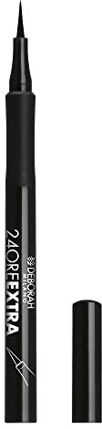 Deborah Milano - Eyeliner 24 Ore Extra, Penna per Eyeliner Waterproof a Lunga Tenuta e No Transfer, Dona un Finish Preciso e Intenso agli Occhi, Nero, 1.5 gr