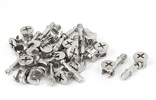 Aexit Möbelbeschläge Metall exzentrisch Verbindungsbeschlag Silver Tone 20 Sets (a1e89d619513652ab459de5fd54e9280)