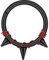 Longbeauty 16G 1.2mm Edelstahl Piercing Ringe Segmentring Clicker Nasenringe Ohrringe Nahtlose Hoops Spikes für Tragus Knorpel Septum Helix, 10mm, Schwarz/Rot