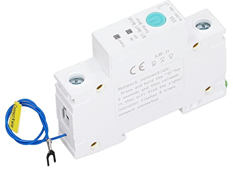 Oumefar Smart Circuit Breaker, 1P 63A AC230V Smart Relay Switch Energy Power Meter DIN Rail - Safe & - Ideal for Ewelink APP Wireless Control