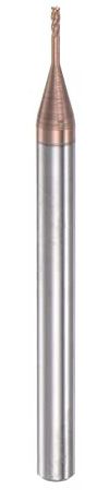 QUARKZMAN VHM Schaftfräser 1 mm, 4 Zähne Klingenlänge 6 mm Titanbeschichtet-Beschichtung CNC Fräser für Edelstahl, Verbundwerkstoffe und Legierungen