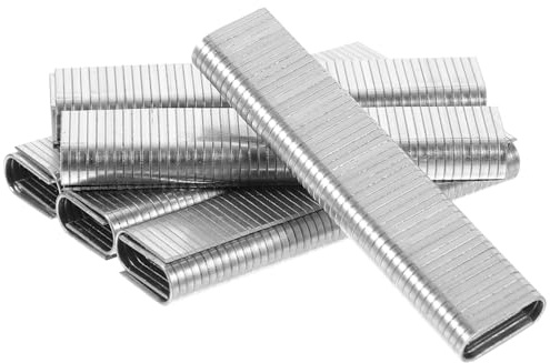 DOITOOL Grapas Metálicas en Forma Acero al Carbono, 1000 Unidades Portátiles y Prácticas para Trabajar la Madera y Tapicería, Uso Personal