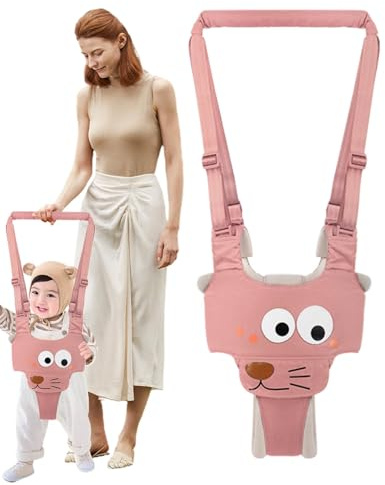 Ayuda para caminar para bebés – Cinturón para caminar para bebés, correa para niños | Ayuda para caminar ajustable para bebés, entrenador de bebés suave y cómodo para aprender a caminar, hn