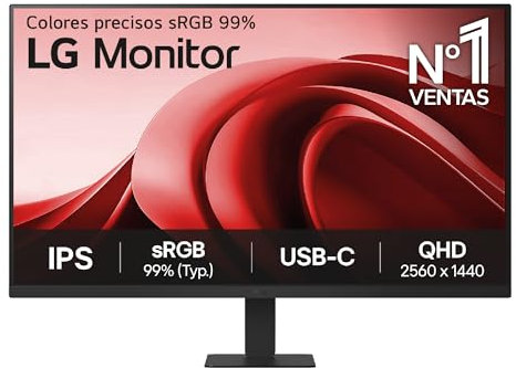 LG 32U631A-B Desktop-PC-Monitor 32 Zoll (32 Zoll), IPS-Panel, QHD-Auflösung (2560 x 1440), 5 ms 100 Hz, HDR 10, sRGB 99% (CIE1931), neigbar, HDMI 2.0, USB-C (15 W)