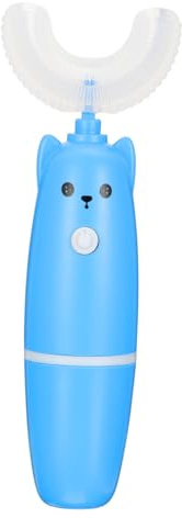 FOYTOKI Cepillo Eléctrico Infantil U Shaped Cerdas Suaves Protección Encías Limpieza para Azul